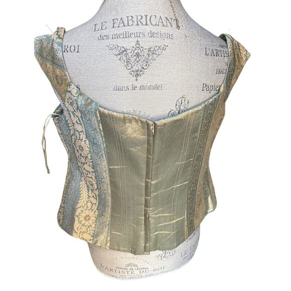 Sam Kori George Atelier Brocade Corset-Style Top Jacquard Festival M - Picture 4 of 5